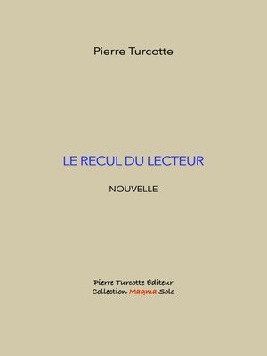 cover image of Le recul du lecteur